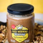 granola made with cinnamon honey