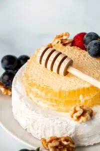 Honeycomb served with brie