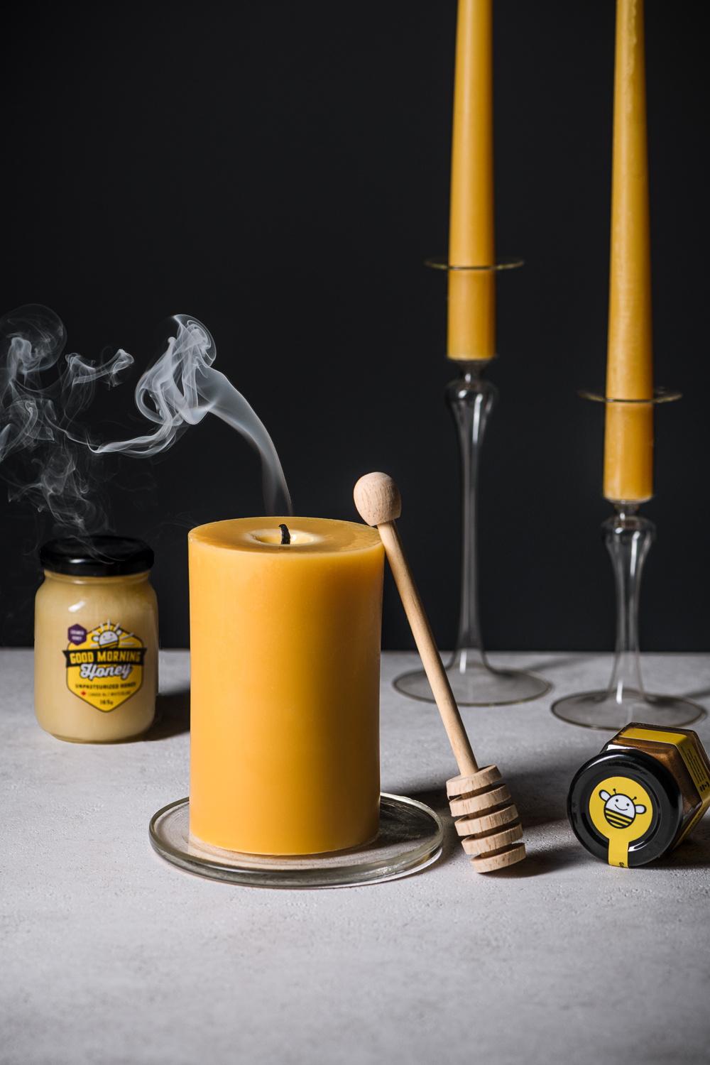 Beeswax Pillar Candle - Image 4