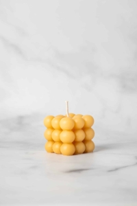 Beeswax Bubble Candle