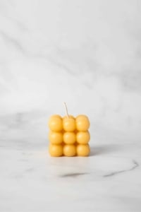 Beeswax Bubble Candle