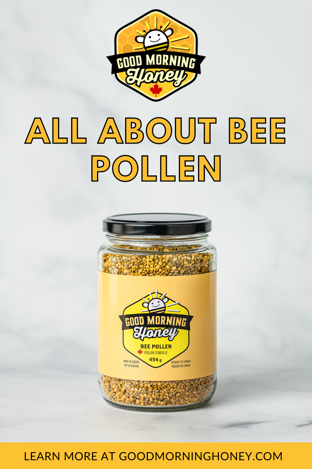 Bee pollen in a jar