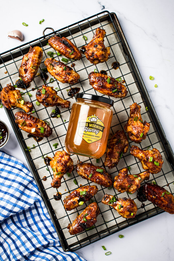 honey garlic chicken wings